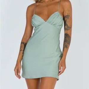 Princess Polly Green Dress NWT